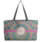 Bohemian Art Beach Totes Bag - w/ Black Handles (Personalized)