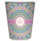 Bohemian Art Waste Basket - Single Sided (White) (Personalized)