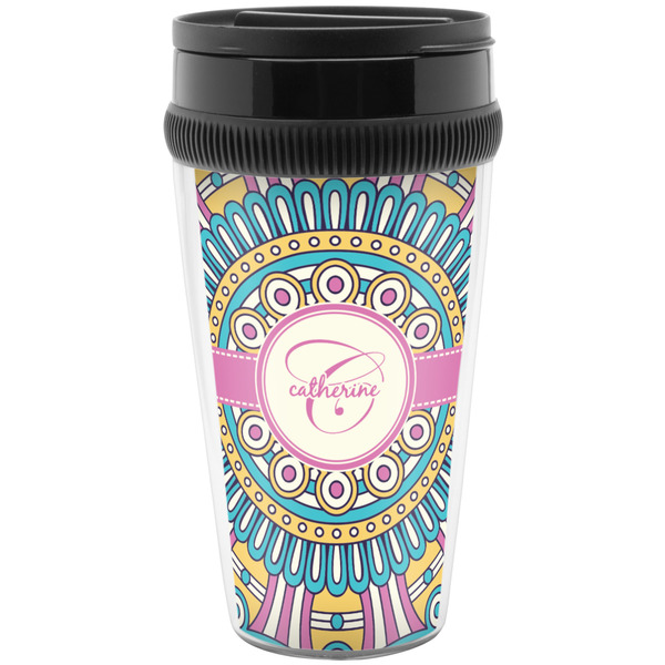 Custom Bohemian Art Acrylic Travel Mug without Handle (Personalized)