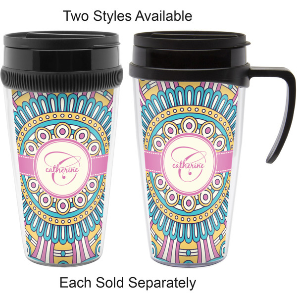 Bohemian Art Travel Mugs - with & without Handle