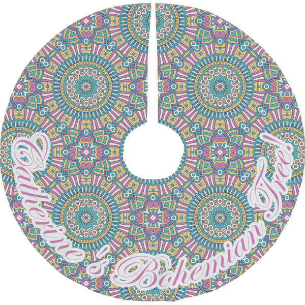 Custom Bohemian Art Tree Skirt (Personalized)