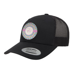 Bohemian Art Trucker Hat - Black (Personalized)