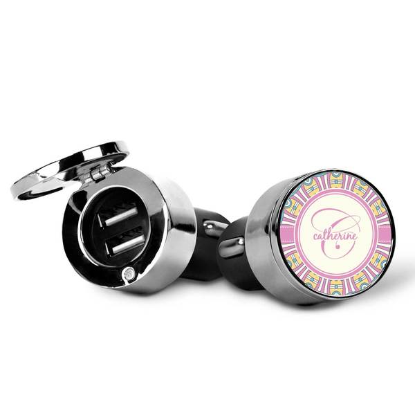 Bohemian Art USB Car Charger - Open & Closed