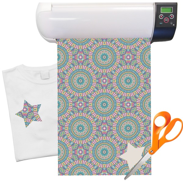 Custom Bohemian Art Heat Transfer Vinyl Sheet (12"x18")