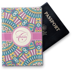 Bohemian Art Vinyl Passport Holder (Personalized)