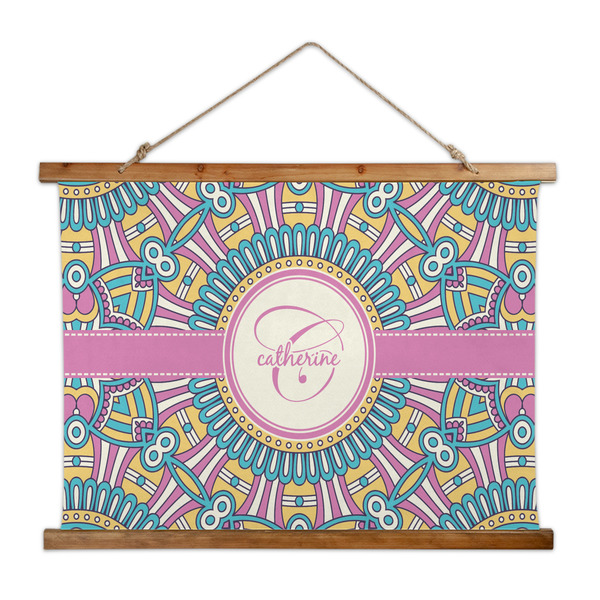Custom Bohemian Art Wall Hanging Tapestry - Wide (Personalized)