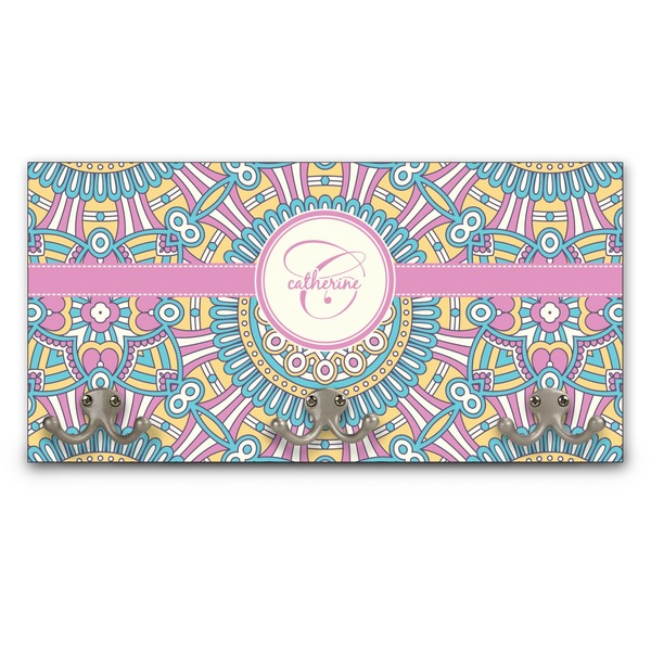 Custom Bohemian Art Wall Mounted Coat Rack (Personalized)