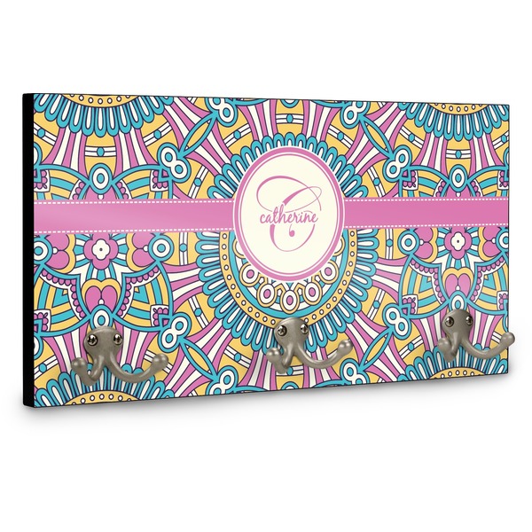 Bohemian Art Wall Mounted Coat Hanger - Side View