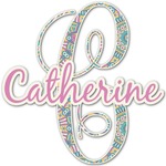 Bohemian Art Name & Initial Decal - Up to 18"x18" (Personalized)