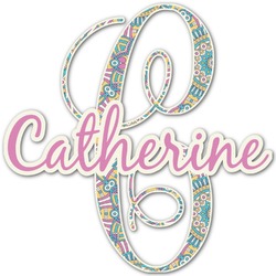 Bohemian Art Name & Initial Decal - Up to 12"x12" (Personalized)