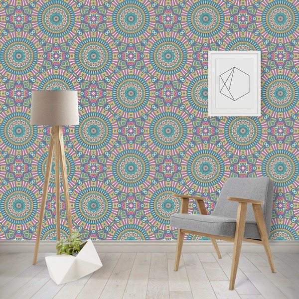 Custom Bohemian Art Wallpaper & Surface Covering (Water Activated - Removable)