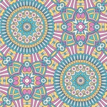 Bohemian Art Wallpaper & Surface Covering (Peel & Stick 24"x 24" Sample)