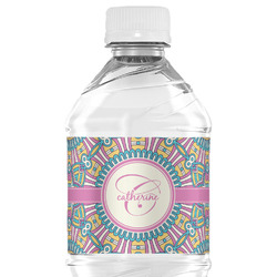 Bohemian Art Water Bottle Labels - Custom Sized (Personalized)