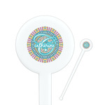 Bohemian Art Round Plastic Stir Sticks (Personalized)