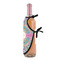 Bohemian Art Wine Bottle Apron - DETAIL WITH CLIP ON NECK