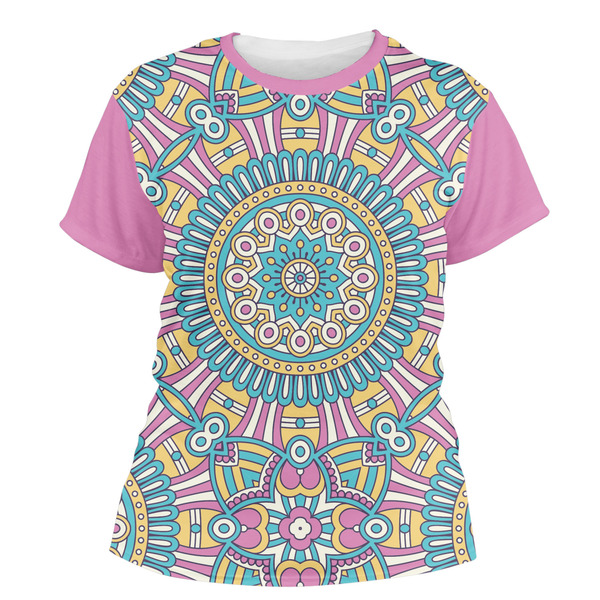 Custom Bohemian Art Women's Crew T-Shirt - X Large