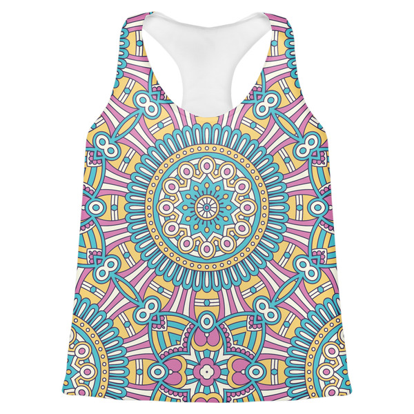 Custom Bohemian Art Womens Racerback Tank Top - X Small