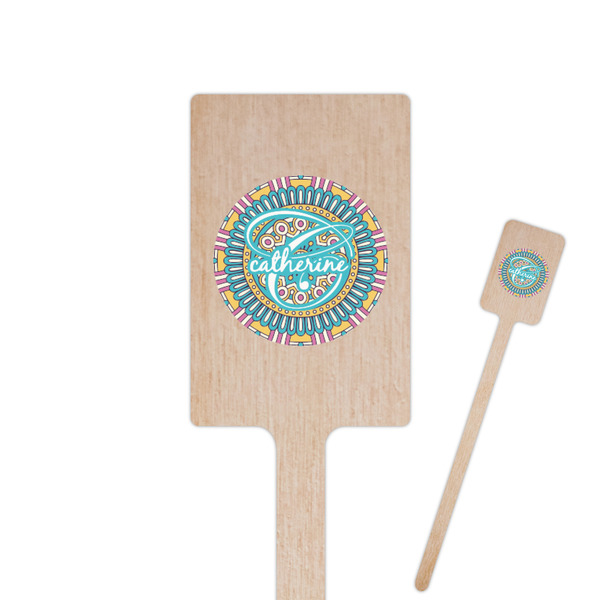 Custom Bohemian Art Rectangle Wooden Stir Sticks (Personalized)