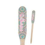 Bohemian Art Paddle Wooden Food Picks - Single Sided (Personalized)