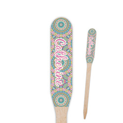 Bohemian Art Paddle Wooden Food Picks - Single Sided (Personalized)