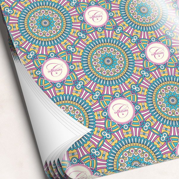 Custom Bohemian Art Wrapping Paper Sheets - Single-Sided - 20" x 28" (Personalized)