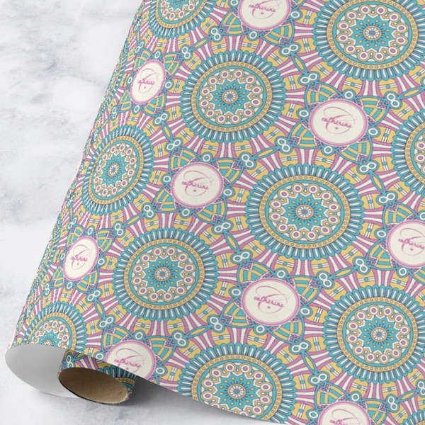 Custom Bohemian Art Wrapping Paper Roll - Large - Matte (Personalized)