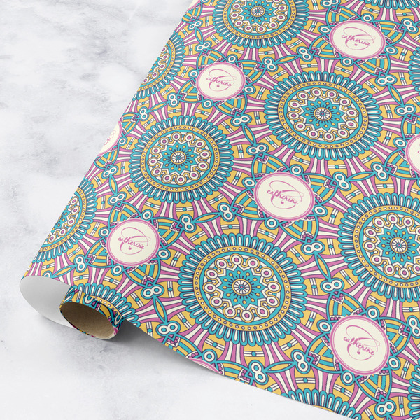 Custom Bohemian Art Wrapping Paper Roll - Medium (Personalized)