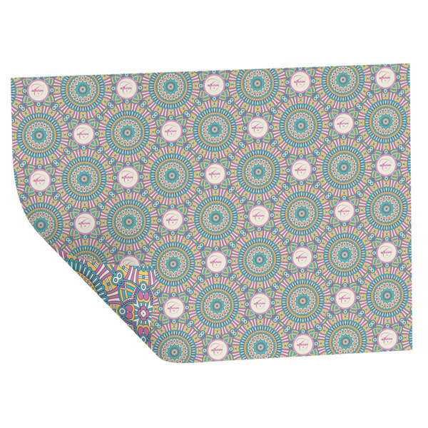 Bohemian Art Wrapping Paper Sheet - Double Sided - Folded