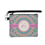 Bohemian Art Wristlet ID Case w/ Name and Initial