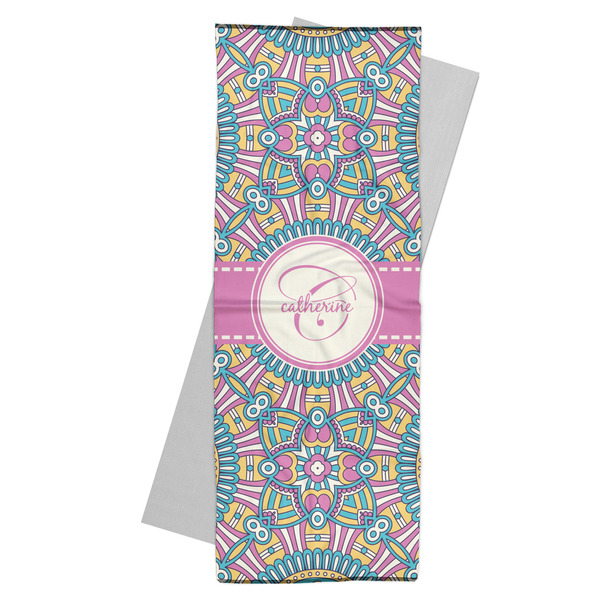 Custom Bohemian Art Yoga Mat Towel (Personalized)