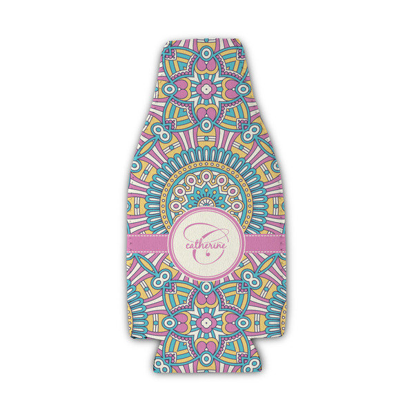 Custom Bohemian Art Zipper Bottle Cooler (Personalized)