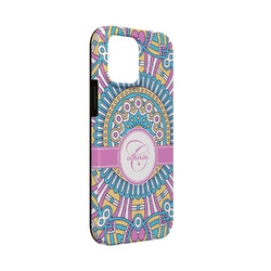 Bohemian Art iPhone Case - Rubber Lined - iPhone 13 Mini (Personalized)