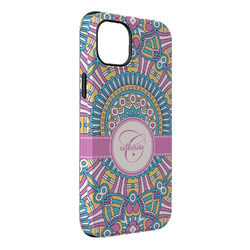 Bohemian Art iPhone Case - Rubber Lined - iPhone 14 Plus (Personalized)