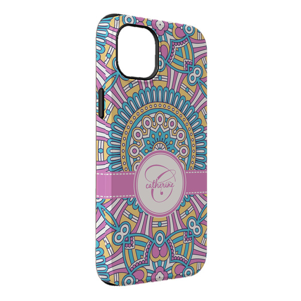 Custom Bohemian Art iPhone Case - Rubber Lined - iPhone 14 Pro Max (Personalized)