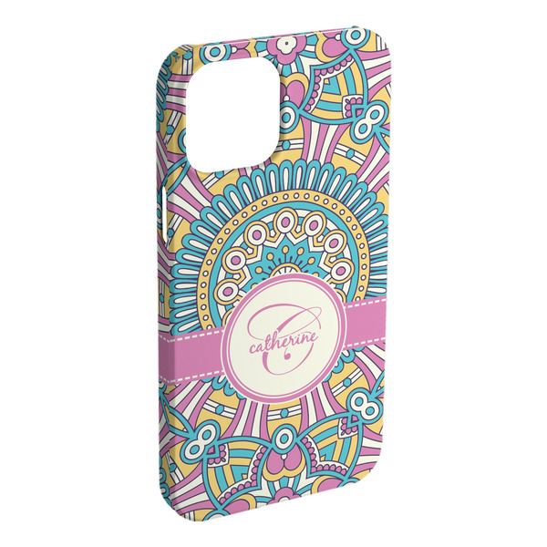 Custom Bohemian Art iPhone Case - Plastic (Personalized)