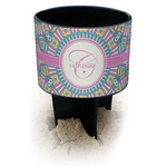 Bohemian Art Black Beach Spiker Drink Holder (Personalized)