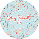 Nurse Multipurpose Round Labels - 1" (Personalized)
