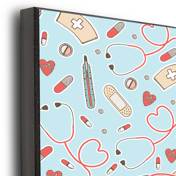 Nurse 11x14 Wood Print - Closeup