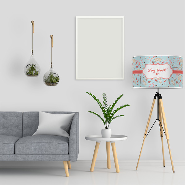 Nurse 12" Drum Lampshade - LIFESTYLE