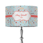 Nurse 12" Drum Lamp Shade - Fabric (Personalized)