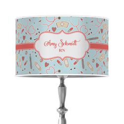 Nurse 12" Drum Lamp Shade - Poly-film (Personalized)