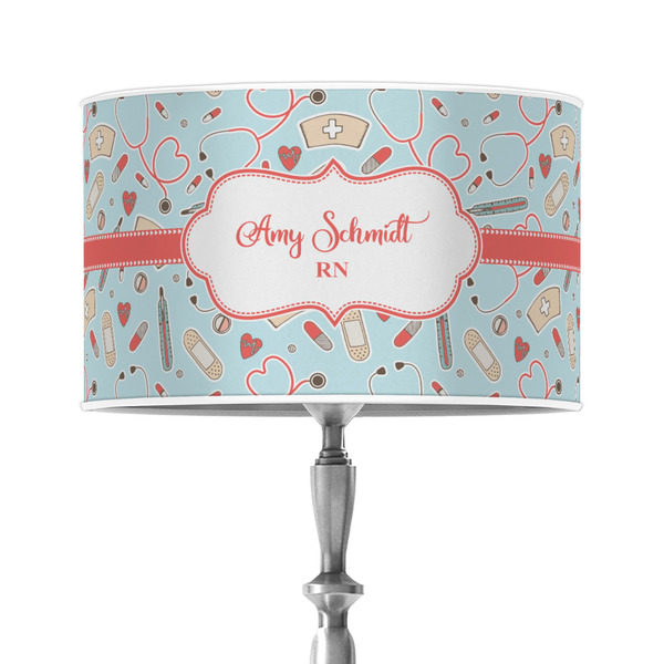 Custom Nurse 12" Drum Lamp Shade - Poly-film (Personalized)