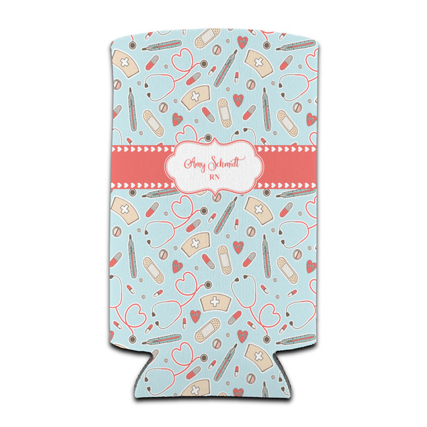 Custom Nurse Can Cooler (tall 12 oz) (Personalized)