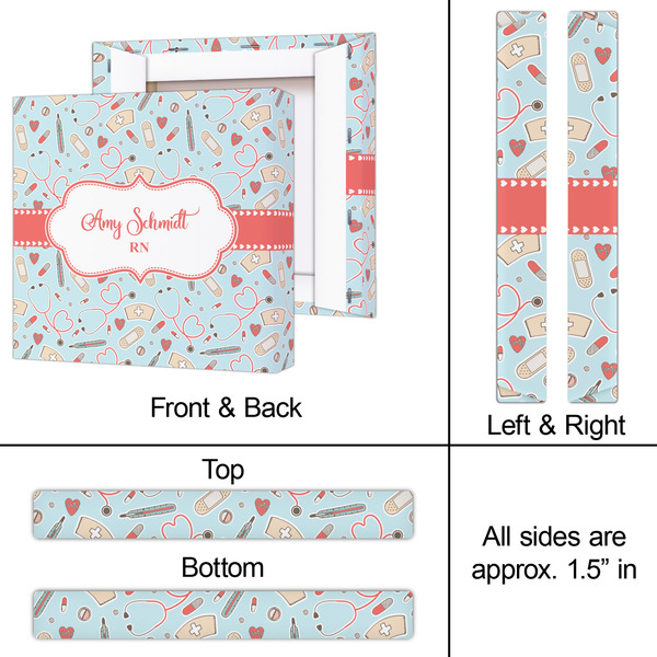 Nurse 12x12 - Canvas Print - Approval