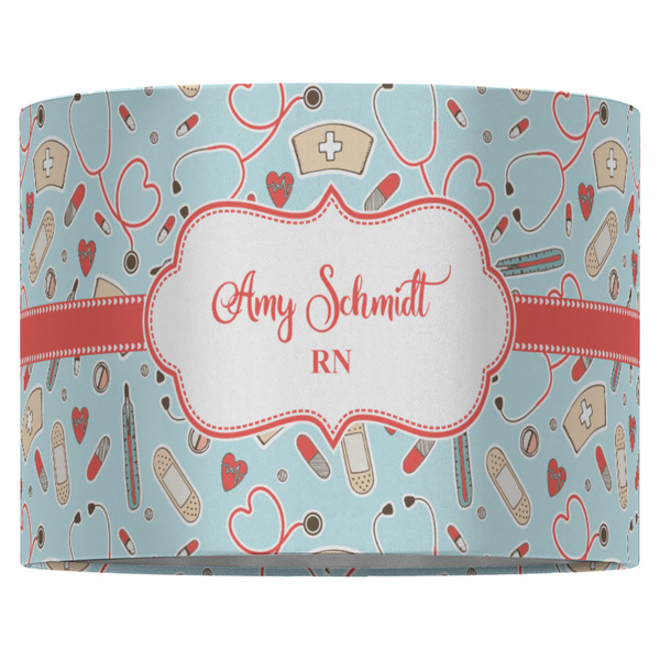 Nurse 16" Drum Lampshade - FRONT (Fabric)