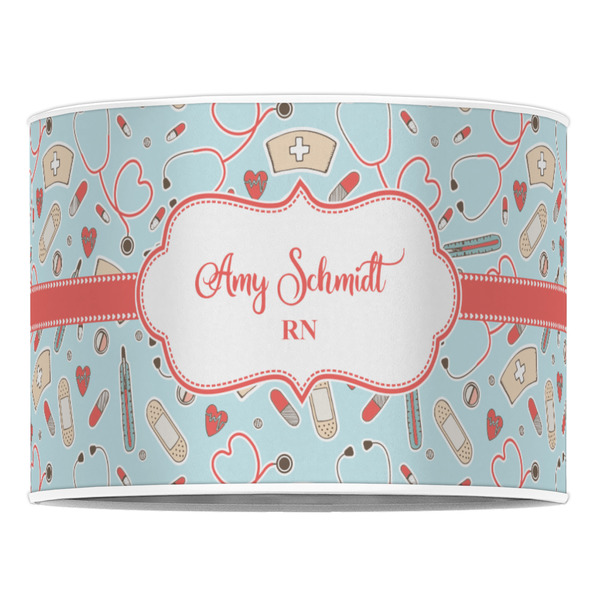 Nurse 16" Drum Lampshade - FRONT (Poly Film)