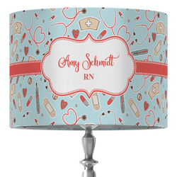Nurse 16" Drum Lamp Shade - Fabric (Personalized)