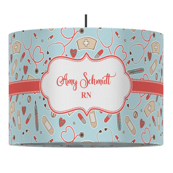 Nurse 16" Drum Lampshade - PENDANT (Fabric)