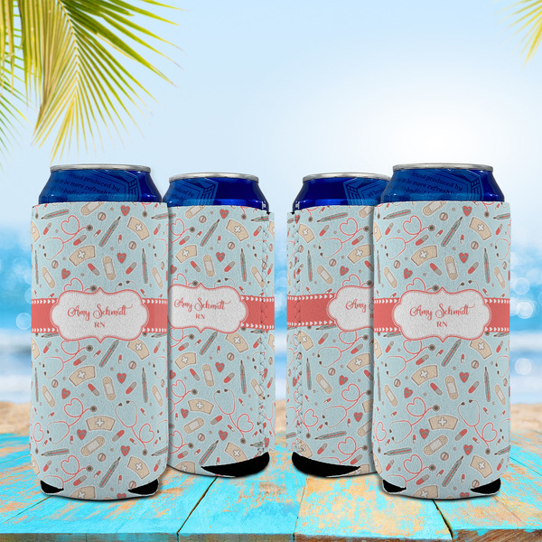 Nurse 16oz Can Sleeve - Set of 4 - LIFESTYLE