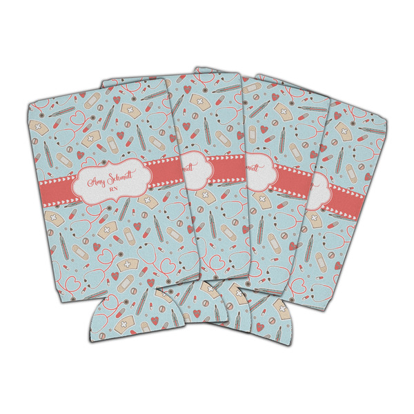 Custom Nurse Can Cooler (16 oz) - Set of 4 (Personalized)